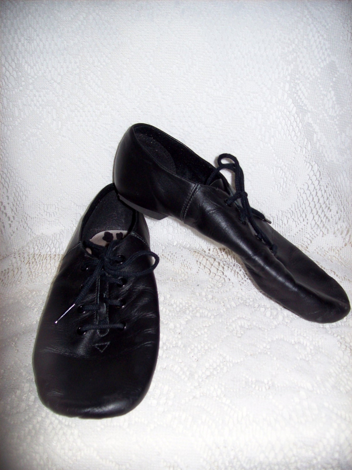 Vintage Black Leather Jazz Shoes by Spotlights Size 4 Only 5 USD ...