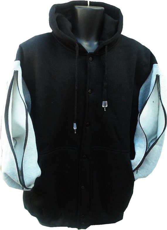 arm zip sweatshirt