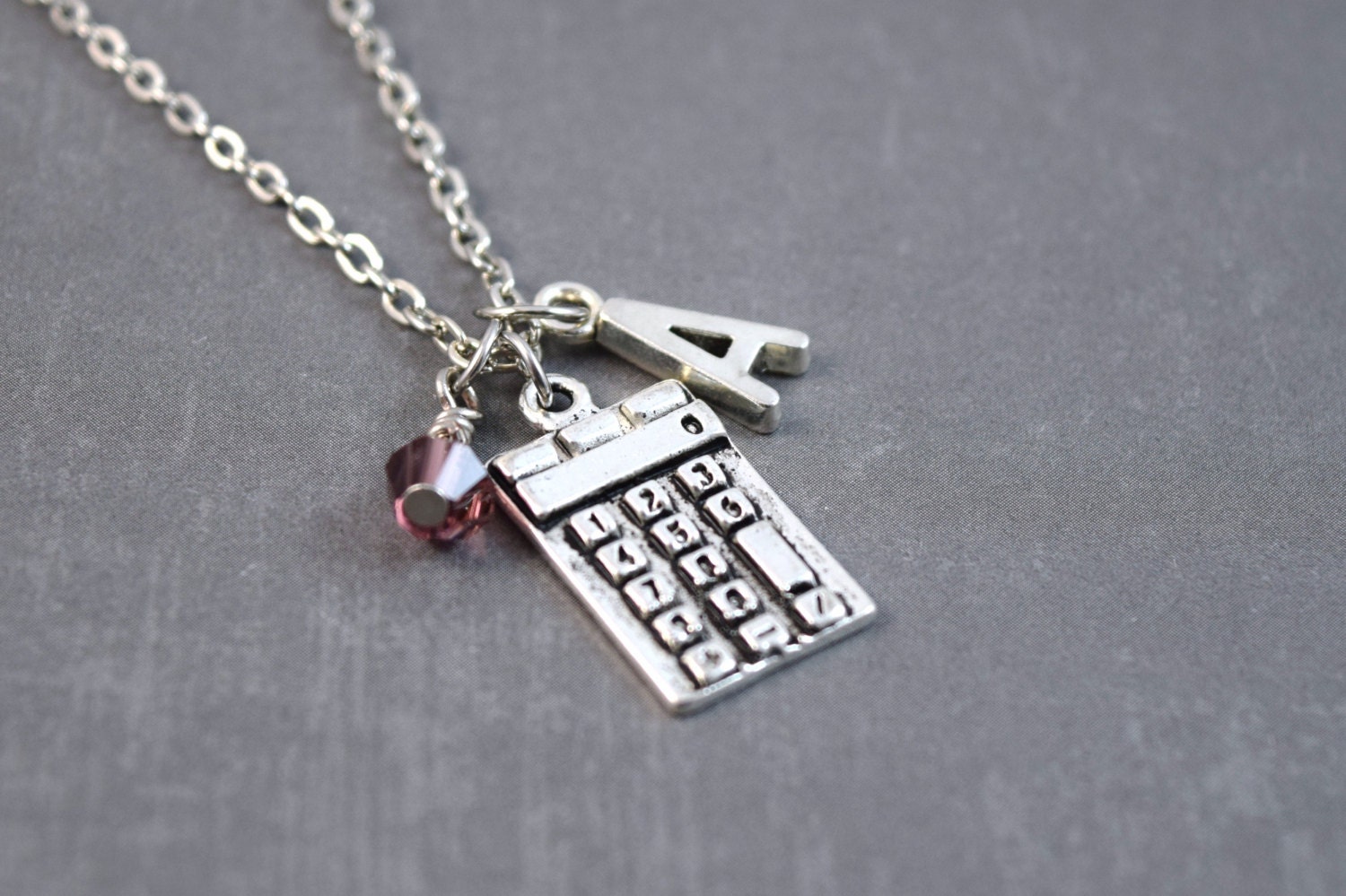 Calculator Necklace Math Jewelry Calculator Pendant Geek