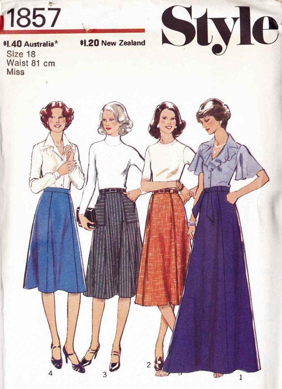 PATTERN Style 1857 Flared six gore skirt in four by whitestarheart