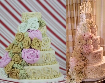 Miniature wedding cake replicas