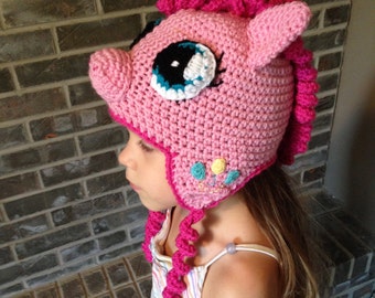 Pinkie Pie, My Little Pony, crochet hat **PATTERN ONLY**