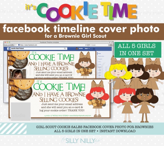 Girl Scout Brownie Cookie Sales Facebook Timeline Cover Photo