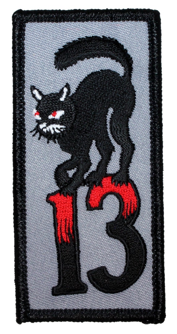 Unlucky 13 Number Thirteen Black Cat Bad Luck