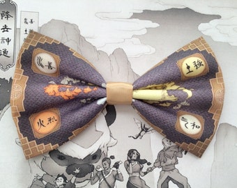 Avatar The Last Airbender World Map Inspired Hair Bow or Bow Tie