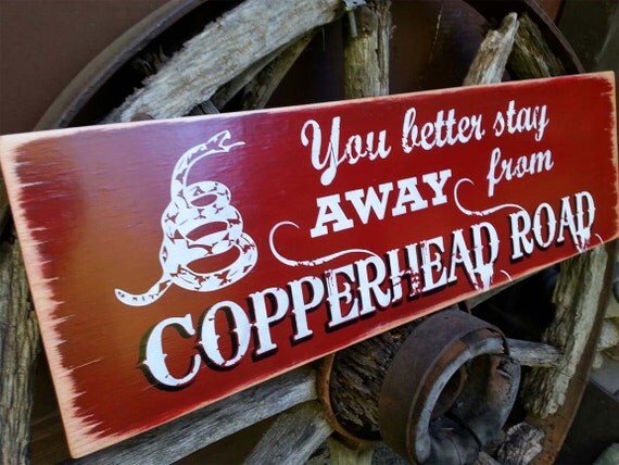 Copperhead Road Sign Hand Painted Wooden Sign Subway By Olysignco