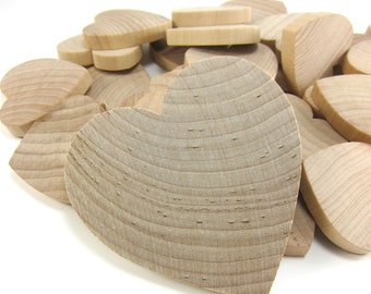 3" Unfinished Wood Heart - 3 inch Wooden Heart