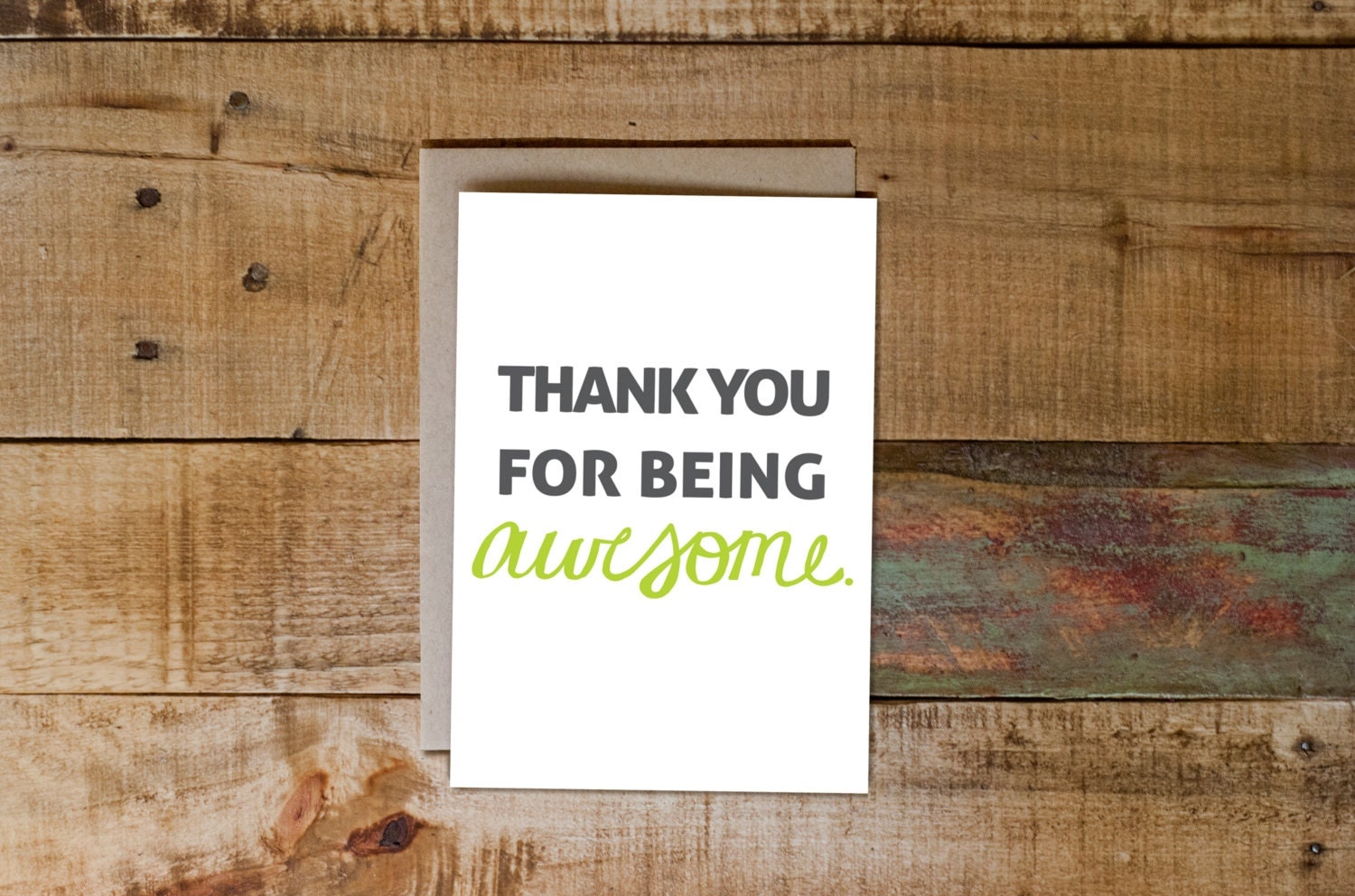 Thank You For Being Awesome 5x7 Blank Card All by BonitaMelita