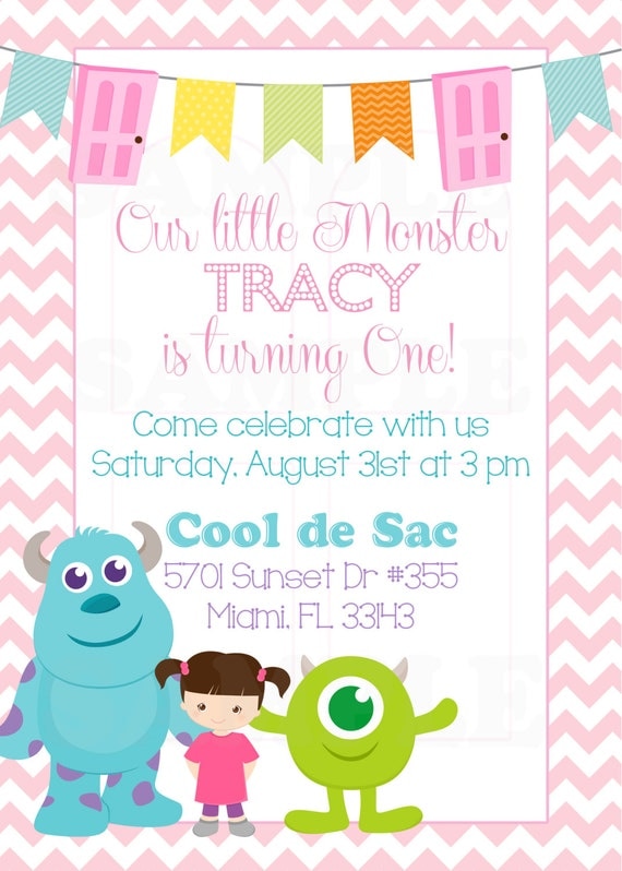 Monsters Inc Invitations 10