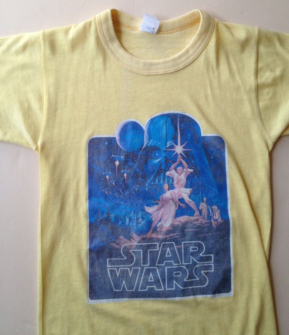 70s Vintage Star Wars 1977 T-Shirt YOUTH MEDIUM 10-12