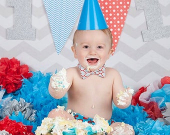 Boys cake smash outfit, boys first birthday outfit, first birthday boys bow tie, first birthday photo prop, little man first birthday