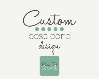 Custom post card design Custom postcard design JPG PDF printable