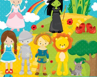 Wizard of Oz clipart commercial use, Oz, dorothy vector graphics, digital clip art, digital images - CL740