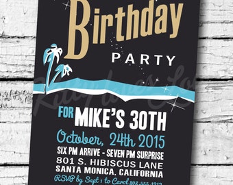 PRINTABLE Hawaii Five-0 50th Birthday Party by KittyLovesLou
