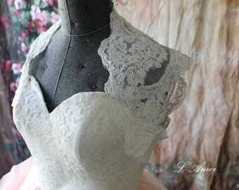 Wedding lace bolero, bridal lace top, wedding top, bridal cover up, wedding jacket, shurug