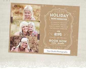Holiday Mini Session Template for Photographers - MS22 - Oatmeal Spice