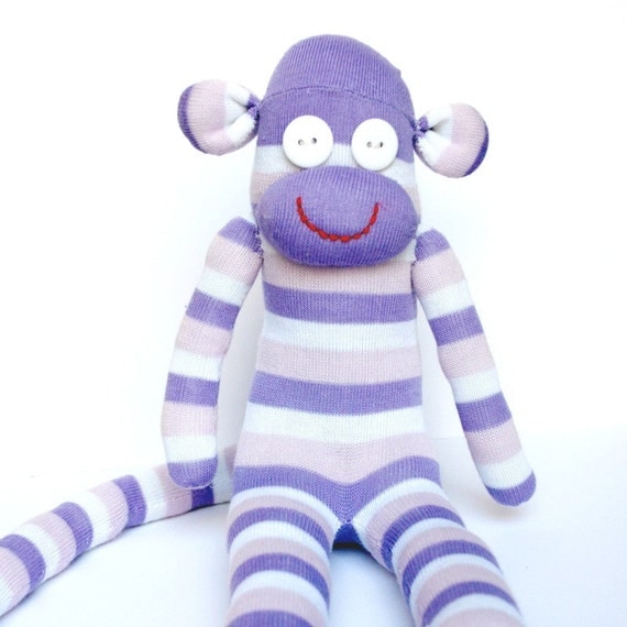 stuffed sock monkey toy