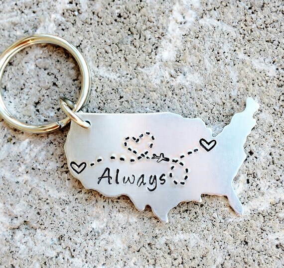 CUSTOM State Map Keychain Choose Your Locations by Nelliebead