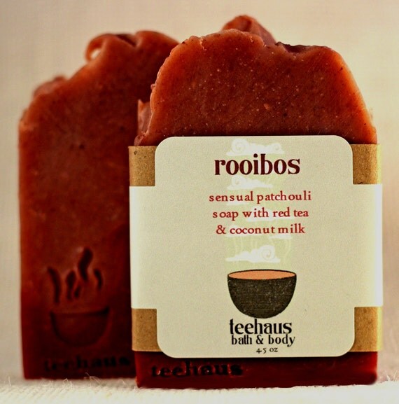 Rooibos Tea Soap Handmade Vegan Coconut Milk Soap with by Teehaus