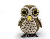 KNITTING PATTERN, PDF, Soft Toy Knitting Pattern, Australian Boobook Owl, Wildlife Toy, Soft Toy, Knitted Softie Pattern