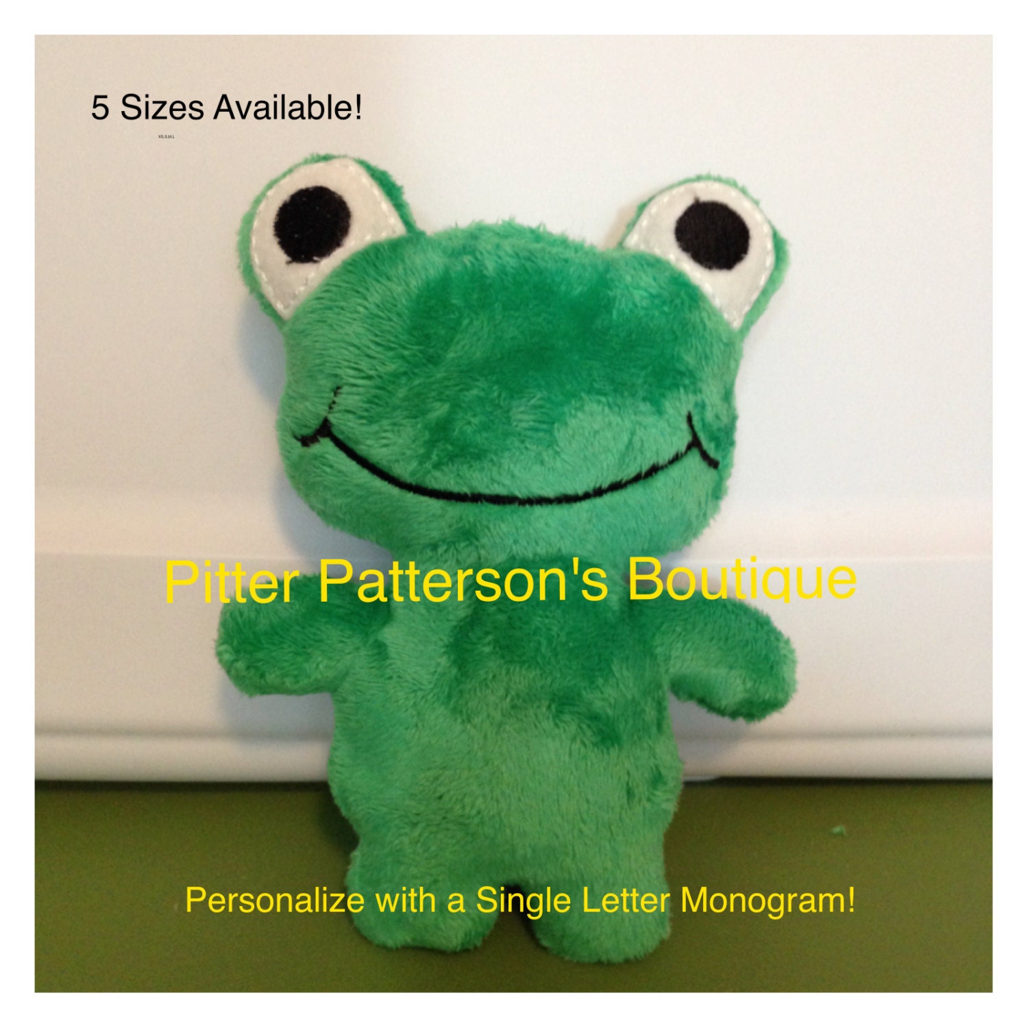 frog stuffie pattern