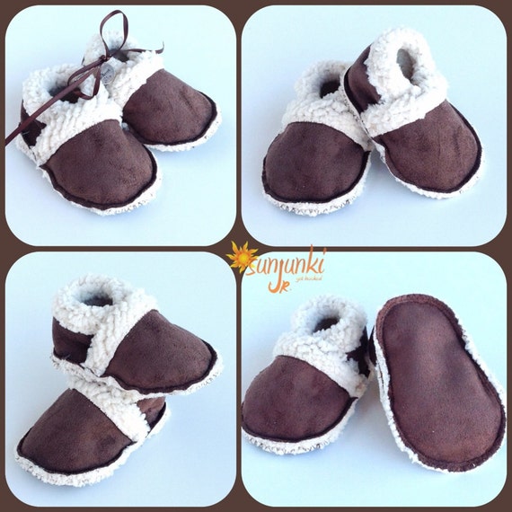 Items similar to Baby Moccasin Slipper Baby Bootie Boy Girl Unisex Shoe