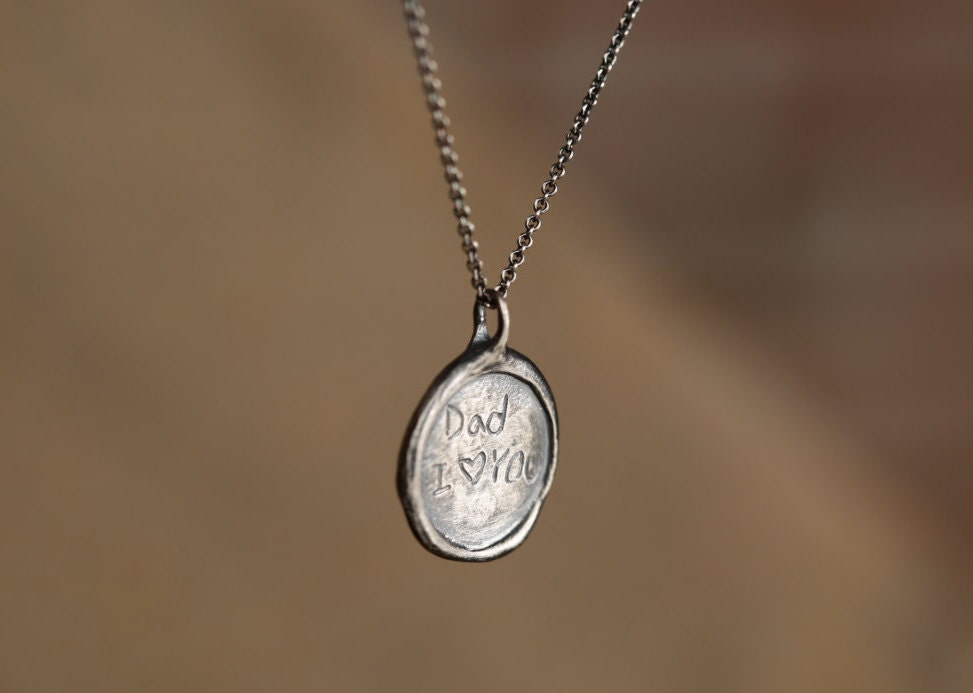 Dad Necklace Personalized Dad Necklace Daddy Jewelry by ODDBLANC