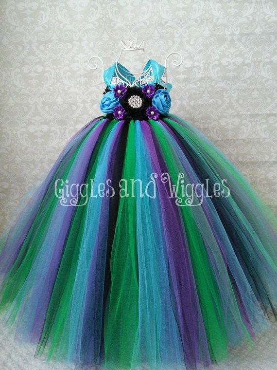 Peacock Flower Girl Tutu Dress