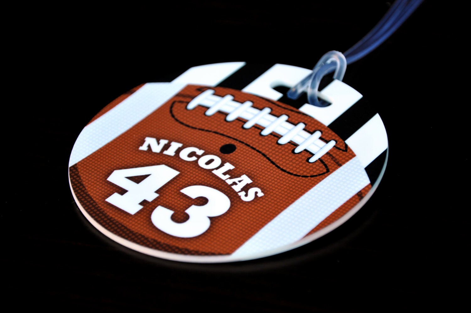 Football Bag Tag Personalized Football Bag Tag Football