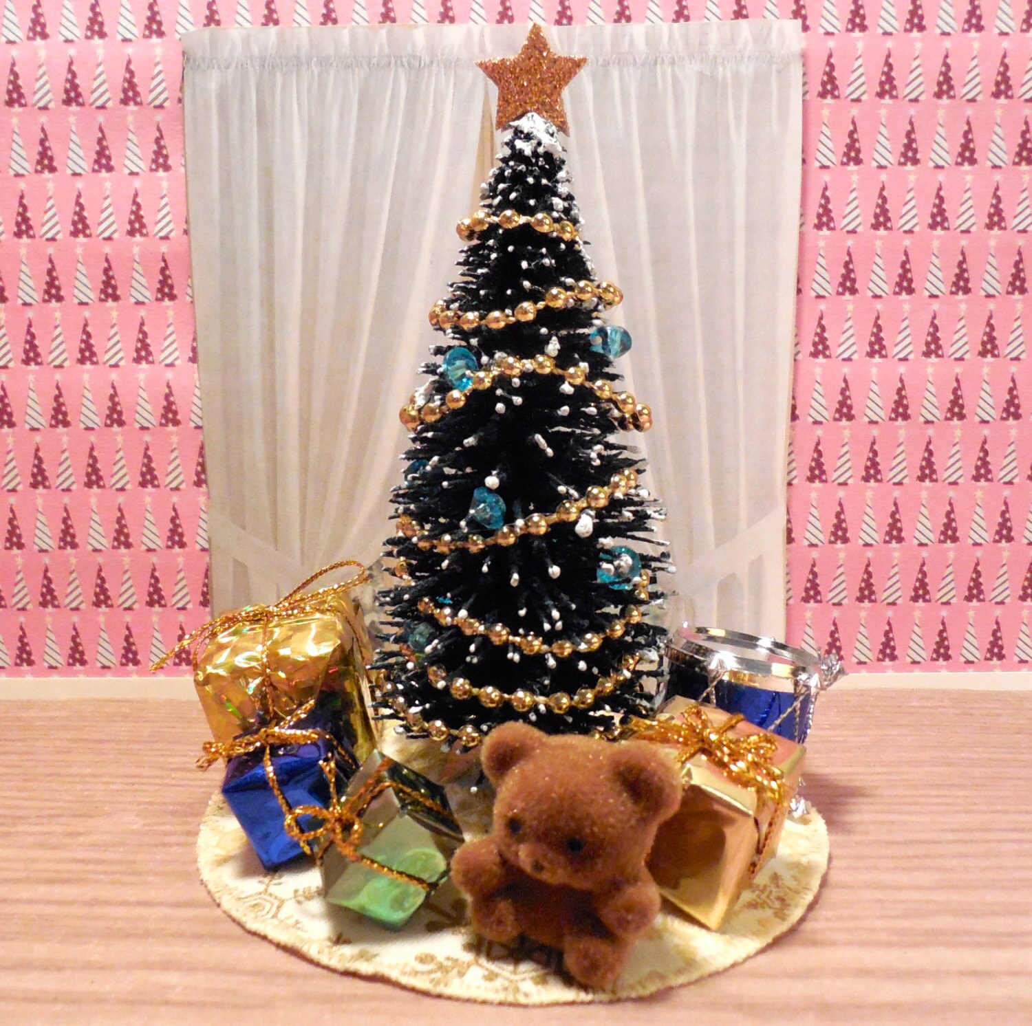 Miniature Dollhouse Christmas Tree