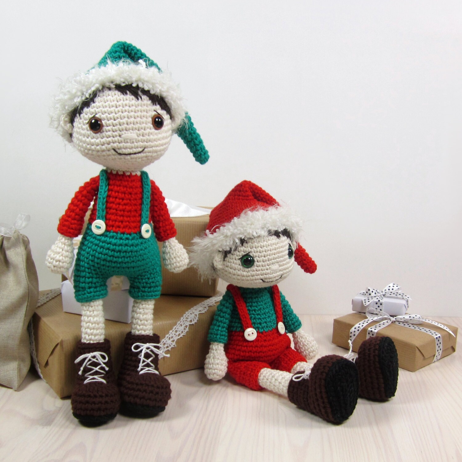 PATTERN: Christmas Elf Amigurumi doll pattern Crochet