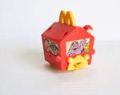 RONALD MC DONALD Rolling Toy, 1994 Vintage Happy Meal Train Toy, Mc Donald's Train, vintage train toy, child's toy, red Happy Meal toy