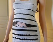 peekaboo maternity shirt