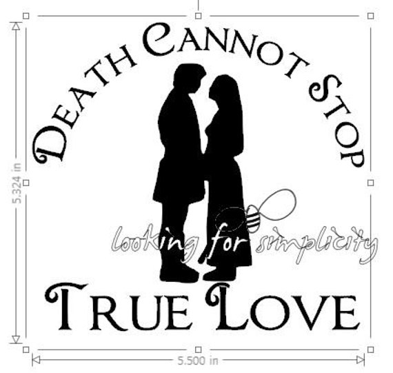 items-similar-to-death-cannot-stop-true-love-princess-bride-quote-decal