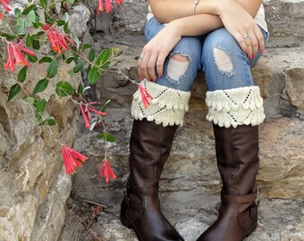 PDF knitting pattern for Eleanor Boot Toppers