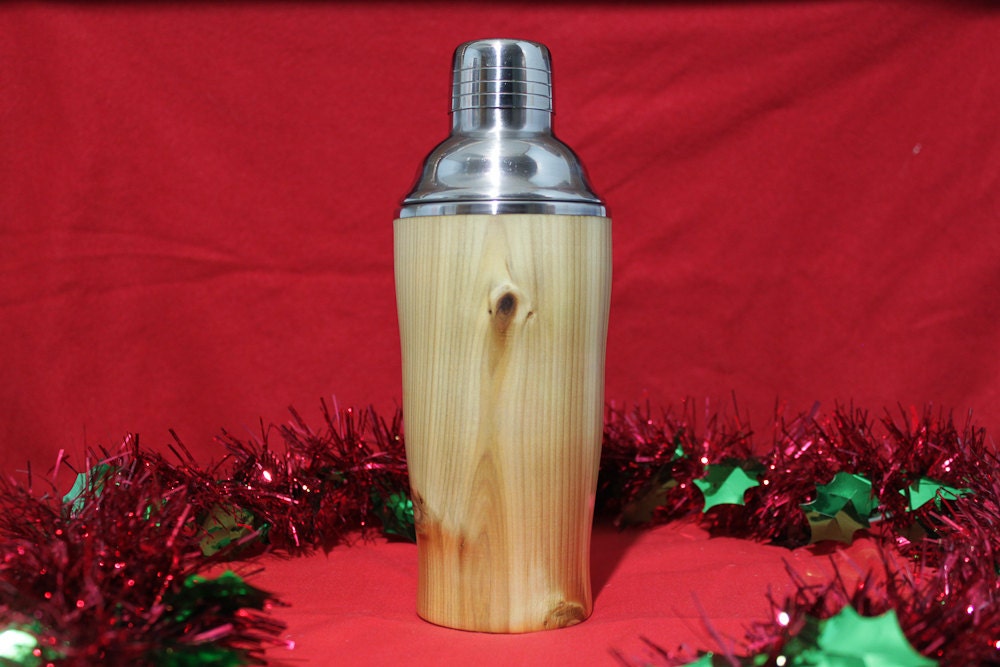 Cocktail Shaker made in Vermont stainless steel wooden Unique