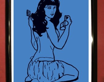 Pin-Ups of Twin Peaks: Doppleganger - Twin Peaks Original Art Print Sheryl Lee