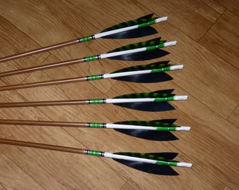 Items similar to Custom Traditional Wood Arrows on Etsy