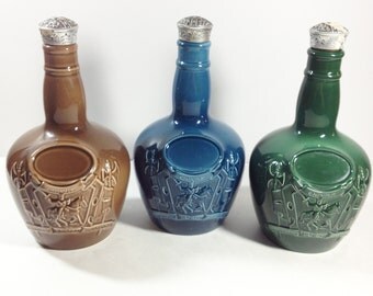 Items similar to Vintage Pair of Ceramic Bottles