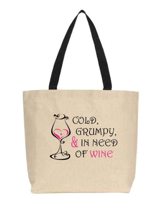 funny wine bags