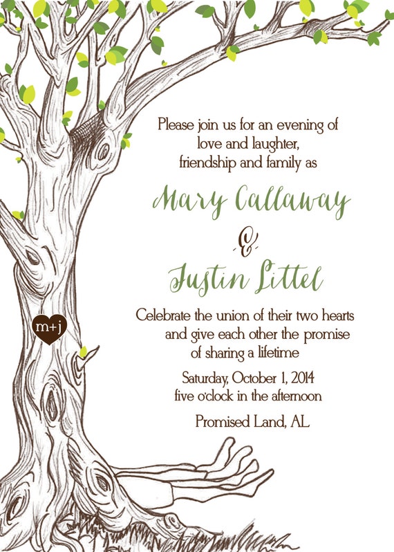 Giving Tree Wedding Invitations 8