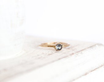 Alexandrite Ring - June Birthstone Ring - 14k Gold Fill or Sterling Silver - Stacking Ring - Simple Ring - Alexandrite Jewelry - Hammered
