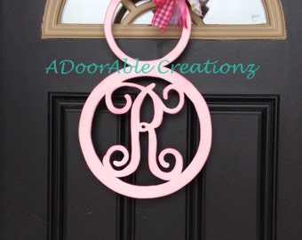 Monogram Easter Bunny Door Hanger