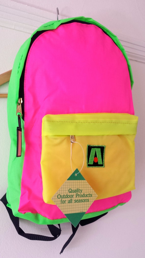 1989 Vintage Academy Broadway Neon Backpack by TheJoyOfKitsching