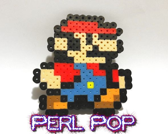 Mario Perler Bead Art Pixel Art Mario Sprite 8 Bit By Perlpop 7303