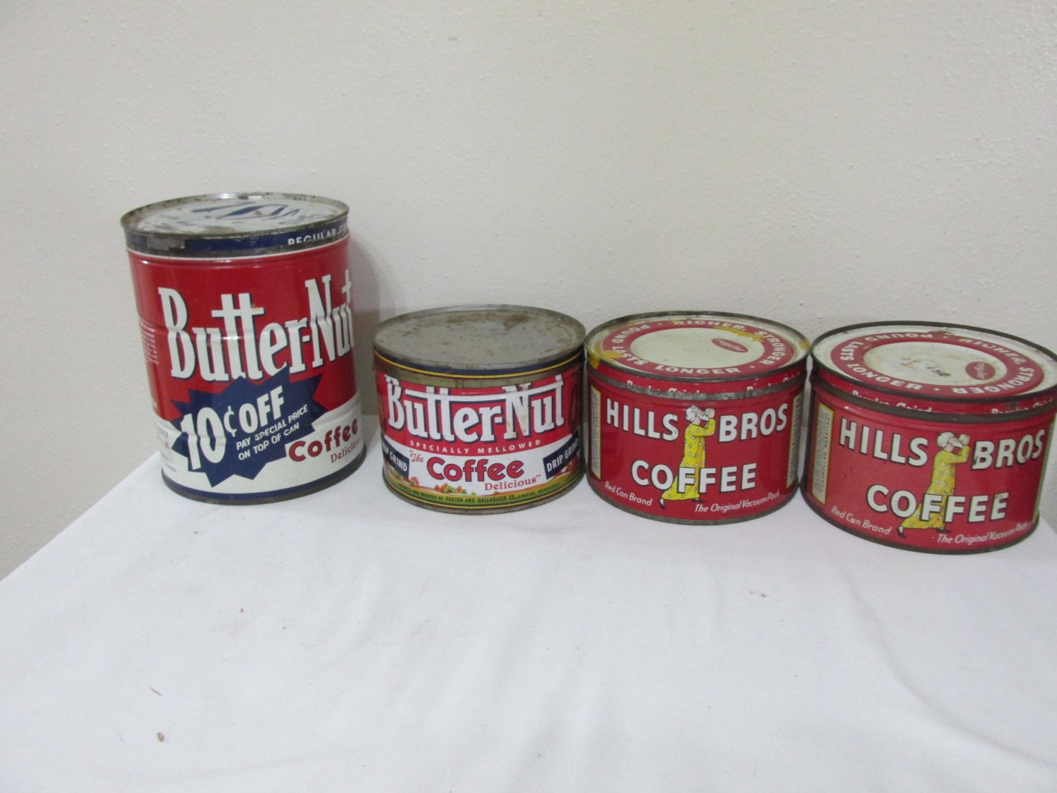 Coffee Can 1 or 2 Pound Cans with Lids Your Choice..see item details ...