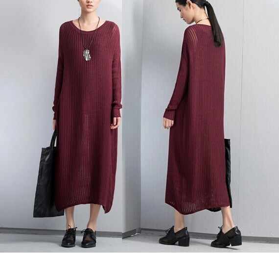 Grey Asymmetric Kaftan / Maxi Dress / Loose Extra Long Sleeve