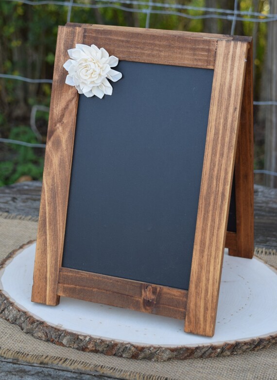 Framed Shabby Chic Rustic Chalkboard - 8x10 Chalkboard - Chalkboard Photo Prop - Rustic Wedding by CountryBarnBabe