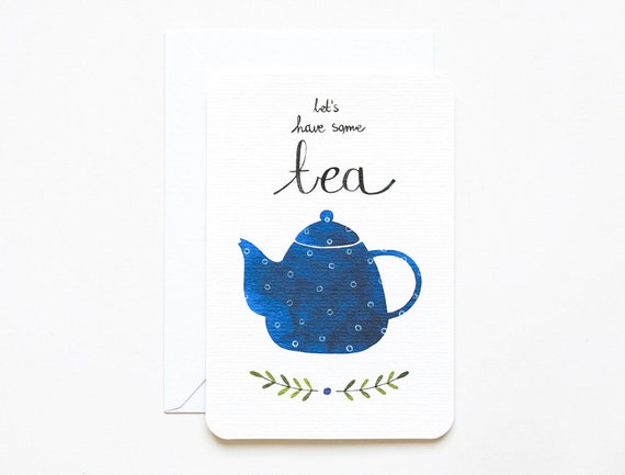 Tea Invitation Card by Mornings with Coffee