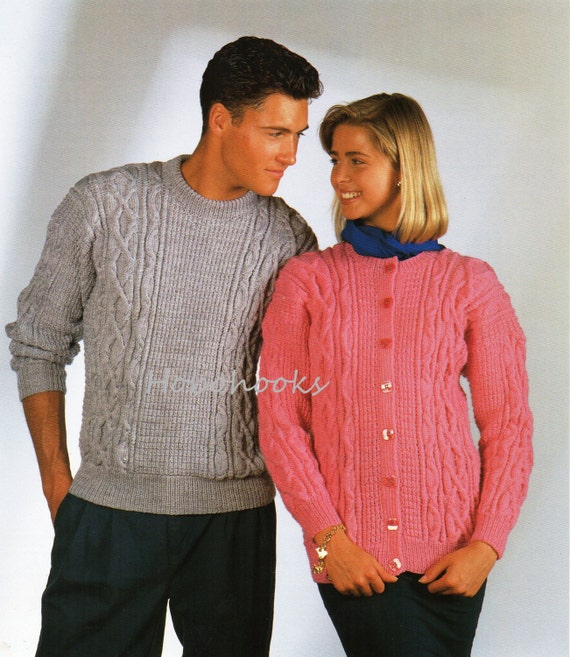 Womens Knitting Pattern Mens Knitting Pattern Cable Sweater Ladies knitting pattern pdf download ladies sweater knitting